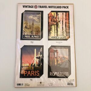 Vintage Travel Notecard Pack